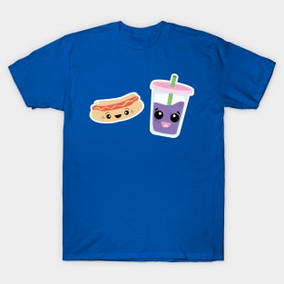 Hot Dog & Boba Bubble Tea T-Shirt